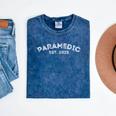 Paramedic School Graduation 2025 New Paramedic Graduate Mineral Wash Tshirts Mineral Navy