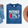 Patience 1 Battery Low Mood Tired Introvert Humor Mineral Wash Tshirts Mineral Navy Patience 1 Battery Low Mood Tired Introvert Humor Mineral Wash Tshirts Mineral Navy
