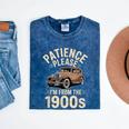 Patience Please I'm From The 1900s Old Car Mineral Wash Tshirts Mineral Navy
