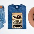 Be Patient With Me I'm From The 1900s Birthday Retirement Mineral Wash Tshirts Mineral Navy