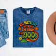 Be Patient With Me I'm From The 1900s Millennial Gen X Premium Mineral Wash Tshirts Mineral Navy
