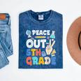 Peace Out 5th Grade Fifth Grade Graduation T-Shirt Mineral Wash Tshirts Mineral Navy