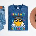 Peace Out 5th Grade Graduation Last Day Of School Mineral Wash Tshirts Mineral Navy