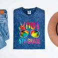 Peace Out 5th Grade Tie Dye Graduation Last Day Of School Mineral Wash Tshirts Mineral Navy