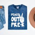 Peace Out Pre-K Great Class Of 2019 Graduation T-Shirt Mineral Wash Tshirts Mineral Navy