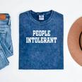 People Intolerant Introvert Introverted Boss Sarcasm Mineral Wash Tshirts Mineral Navy