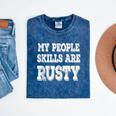 My People Skills Are Rusty Introvert SPN Moments Mineral Wash Tshirts Mineral Navy