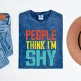 People Think I'm Shy I Introvert Mineral Wash Tshirts Mineral Navy People Think I'm Shy I Introvert Mineral Wash Tshirts Mineral Navy