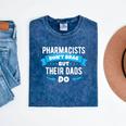 Pharmacy Graduation Pharmacist Pharmd Parent Grad Dad Brag Mineral Wash Tshirts Mineral Navy