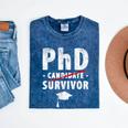 PhD Candidate Survivor PhD Graduation Mineral Wash Tshirts Mineral Navy