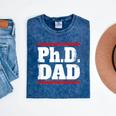 PHD DAD Shirt Doctorate Graduation Fathers Day Mineral Wash Tshirts Mineral Navy