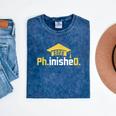PhD Finished PhinisheD Class Of 2026 Phd Graduation Mineral Wash Tshirts Mineral Navy