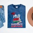PhD PhD Graduation Gifts PhD Survivor T-Shirt Mineral Wash Tshirts Mineral Navy