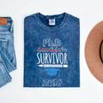 PhD Survivor 2018 Tshirt For PhD Graduates Graduation Gift Mineral Wash Tshirts Mineral Navy