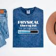 Physical Therapist Progress Graduation T-Shirt Mineral Wash Tshirts Mineral Navy