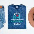 Physical Therapist Therapy Assistant PTA Graduation Mineral Wash Tshirts Mineral Navy