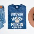 Pigeon Racing Introvert Pigeon Breeder Homing Pigeon Mineral Wash Tshirts Mineral Navy