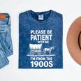 Playful Slow Pace Please Be Patient I'm From The 1900s Premium Mineral Wash Tshirts Mineral Navy