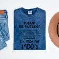 Please Be-Patient I'm From The 1900s Retro Cassette Tape Mineral Wash Tshirts Mineral Navy