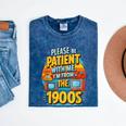 Please Be-Patient I'm From The 1900S Retro Sarcastic Saying Mineral Wash Tshirts Mineral Navy