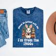 Please Be Patient With Me I'm From The 1900s Bunny 90s Mineral Wash Tshirts Mineral Navy