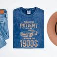 Please Be Patient With Me I'm From The 1900s Car Vintage Premium Mineral Wash Tshirts Mineral Navy