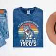 Please Be Patient With Me I'm From The 1900s Cat Premium Mineral Wash Tshirts Mineral Navy