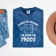 Please Be Patient I'm From The 1900s Gaming Mineral Wash Tshirts Mineral Navy