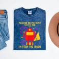 Please Be Patient With Me I'm From The 1900s Gen X Robot Mineral Wash Tshirts Mineral Navy