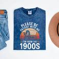 Please Be Patient With Me I'm From The 1900s Grandma Grandpa Mineral Wash Tshirts Mineral Navy