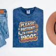 Please Be Patient I'm From The 1900s Groovy Women Mineral Wash Tshirts Mineral Navy
