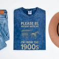 Please Be Patient With Me I'm From The 1900s Horse Carriage Mineral Wash Tshirts Mineral Navy