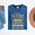 Please Be Patient With Me I'm From The 1900s Horse Mineral Wash Tshirts Mineral Navy
