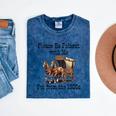 Please Be Patient With Me I'm From The 1900s Horse Wagon 90s Mineral Wash Tshirts Mineral Navy