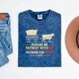 Please Be Patient With Me I'm From The 1900s Old Tee Premium Mineral Wash Tshirts Mineral Navy