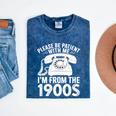 Please Be Patient With Me I'm From The 1900s Premium Tri-Blend Mineral Wash Tshirts Mineral Navy Please Be Patient With Me I'm From The 1900s Premium Tri-Blend Mineral Wash Tshirts Mineral Navy