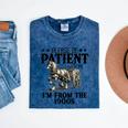 Please Patient I'm From The 1900s Quote Vintage Horse Mineral Wash Tshirts Mineral Navy