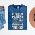 Please Be Patient With Me I'm From The 1900S Raglan Baseball Tee Mineral Wash Tshirts Mineral Navy