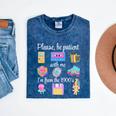 Please Be Patient With Me I'm From The 1900s Retro 90's Mineral Wash Tshirts Mineral Navy