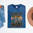 Please Be Patient I'm From The 1900s Retro Computer Raglan Baseball Tee Mineral Wash Tshirts Mineral Navy