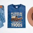 Please Be Patient With Me I'm From The 1900s Retro Humor Mineral Wash Tshirts Mineral Navy