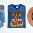Please Be Patient I'm From The 1900s Retro Pixel Art Mineral Wash Tshirts Mineral Navy