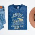 Please Be Patient With Me I'm From The 1900s Retro Raglan Baseball Tee Mineral Wash Tshirts Mineral Navy