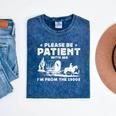 Please Be Patient With Me I'm From The 1900s Saying Premium Mineral Wash Tshirts Mineral Navy