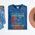 Please Be Patient With Me I'm From The 1900s Vintage Dad Mineral Wash Tshirts Mineral Navy