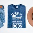 Please Be Patient I'm From The 1900s Vintage Humor 90s Kids Premium Mineral Wash Tshirts Mineral Navy