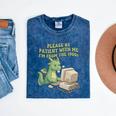 Please Be Patient I'm From The 1900s Vintage Men Women Mineral Wash Tshirts Mineral Navy