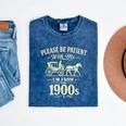Please Be Patient With Me I'm From The 1900s Vintage Premium Tri-Blend Mineral Wash Tshirts Mineral Navy