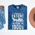 PLEASE BE PATIENT I'M FROM THE 1900s Vintage 1900s Retro Mineral Wash Tshirts Mineral Navy PLEASE BE PATIENT I'M FROM THE 1900s Vintage 1900s Retro Mineral Wash Tshirts Mineral Navy