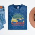 Please Be Patient With Me I'm From The 1900s Vintage Sunset Premium Mineral Wash Tshirts Mineral Navy
